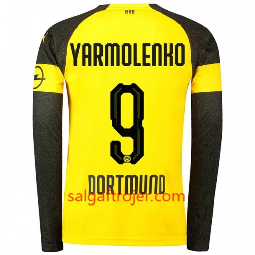 Borussia Dortmund Fodboldtrøjer Yarmolenko 9 Hjemmebanesæt 2018/19 Langærmet Borussia Dortmund Fodboldtrøjer Yarmolenko 9 Hjemmebanesæt 2018/19 Langærmet